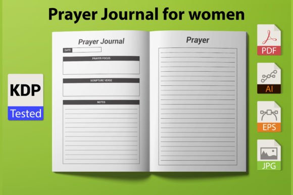 Download Prayer Journal for Women | KDP Interior - Premium Resources