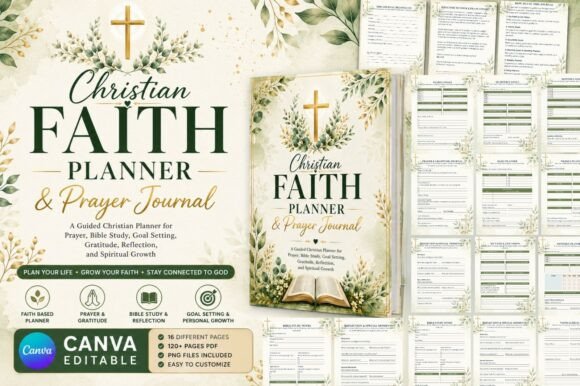Download Christian Faith Planner &amp; Prayer Journal - Prayer journal Collection