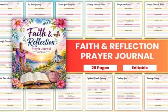 Download Faith &amp; Reflection Prayer Journal - Prayer journal Collection