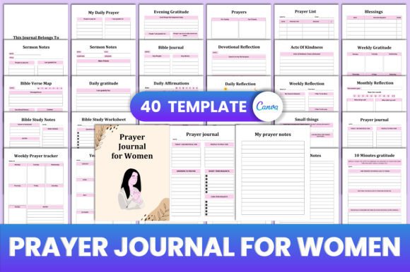 Download Prayer Journal for Women Canva Interior - Prayer journal Collection