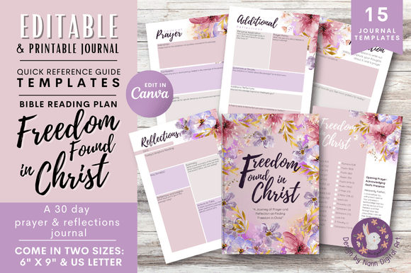Download Reflection &amp; Prayer Journal/ Editable#27 - Prayer journal Collection