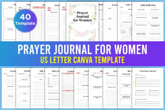 Download Editable Prayer Journal for Women Canva - Prayer journal Collection