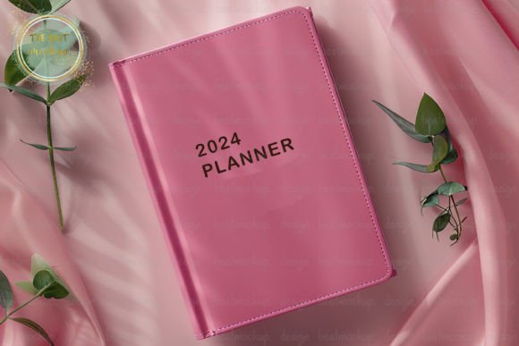 Download 2024 Planner Pink Notebook Mockup - 2024 planner Collection