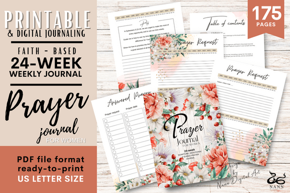 Download Prayer Journal for Women/ Weekly Journal - Prayer journal Collection